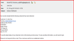 E-Mail Notification - Customer